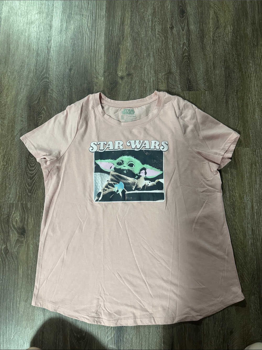Star Wars Pale Pink Logo Crewneck Tee